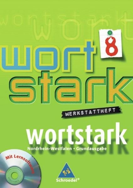 Produktbild: wortstark 8 Werkstatthft. HS 2008 NRW m. CD-ROM