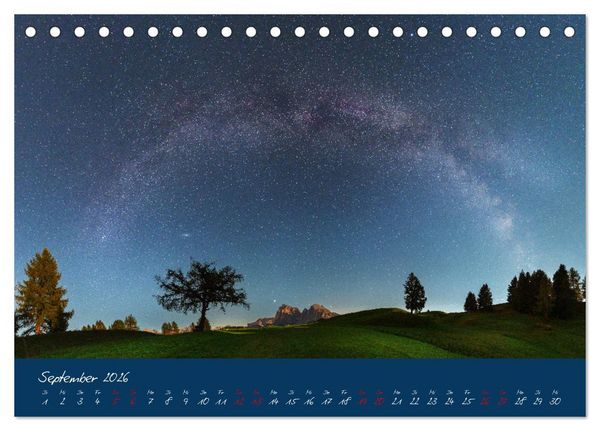 Produktbild: Welt unter Sternen (Tischkalender 2026 DIN A5 quer), CALVENDO Monatskalender