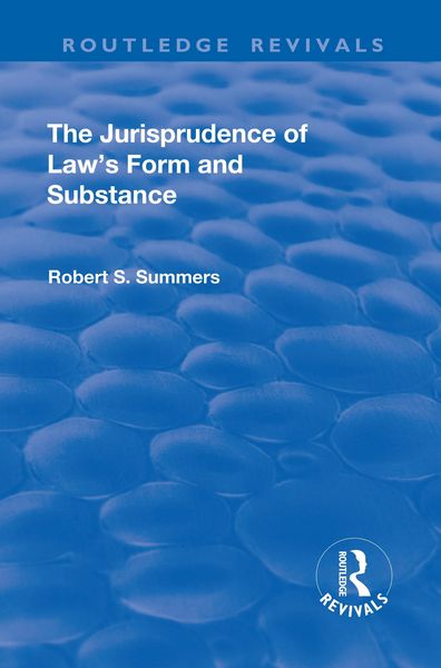 Produktbild: The Jurisprudence of Law's Form and Substance