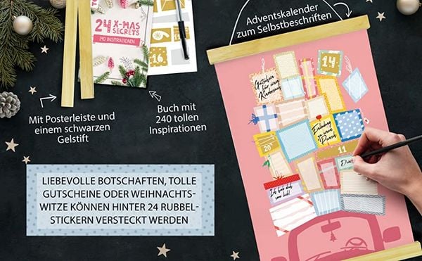 Produktbild: 24 X-MAS SECRETS - Rubbel-Adventskalender - Geschenke-Express