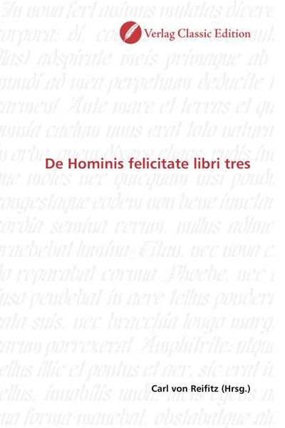 Produktbild: De Hominis felicitate libri tres