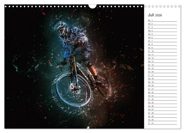 Produktbild: Downhill Explosion (Wandkalender 2026 DIN A3 quer), CALVENDO Monatskalender