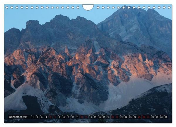 Produktbild: Dolomiten 2026 - Die wei&szlig;en Berge (Wandkalender 2026 DIN A4 quer), CALVENDO Monatskalender