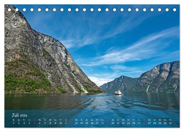 Produktbild: Skandinavien - Fjorde, Sch&auml;ren und Meer... (Tischkalender 2026 DIN A5 quer), CALVENDO Monatskalender