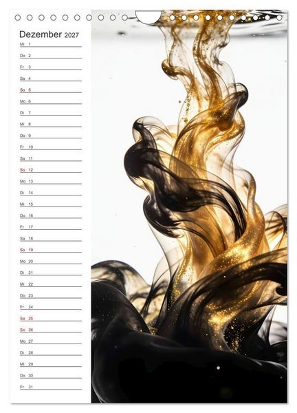 Produktbild: Quiet Fluids - Fluid Art Farben zwischen Wasser und Licht (Wandkalender 2027 DIN A4 hoch), CALVENDO Monatskalender