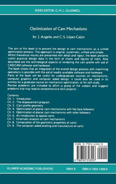 Produktbild: Optimization of Cam Mechanisms