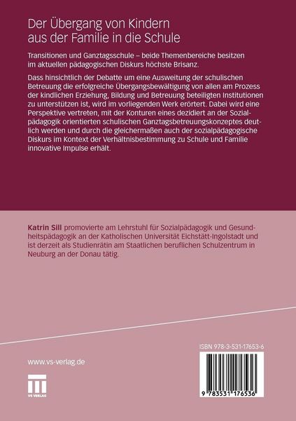 Produktbild: Der &Uuml;bergang von Kindern aus der Familie in die Schule