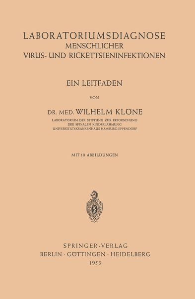 Produktbild: Laboratoriumsdiagnose Menschlicher Virus- und Rickettsieninfektionen