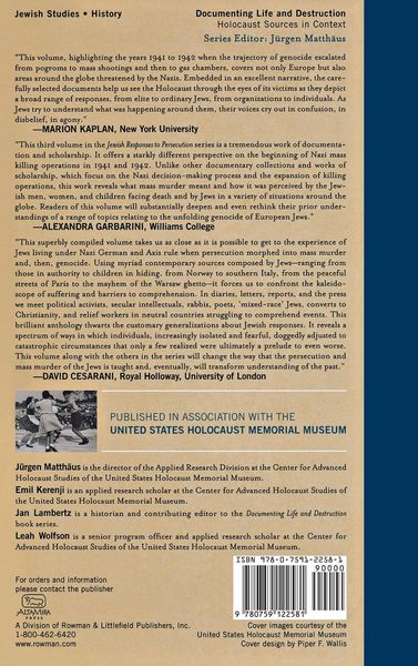 Produktbild: Jewish Responses to Persecution