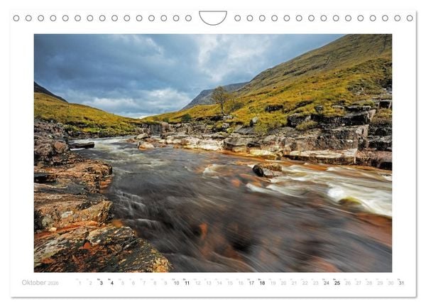 Produktbild: Schottland - Ein Roadtrip durch die herbstlichen Highlands (Wandkalender 2026 DIN A4 quer), CALVENDO Monatskalender