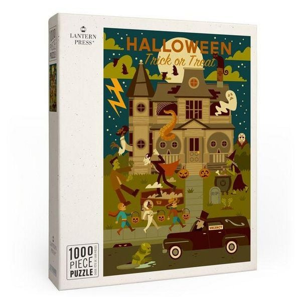 Halloween - Geometric - Trick or Treat - 1000 Piece Puzzle
