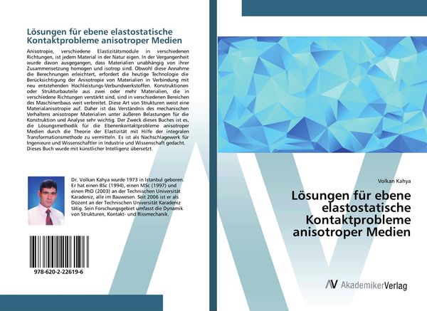 Produktbild: L&ouml;sungen f&uuml;r ebene elastostatische Kontaktprobleme anisotroper Medien