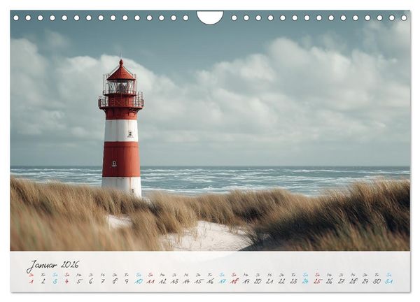 Produktbild: W&auml;chter der K&uuml;ste (Wandkalender 2026 DIN A4 quer), CALVENDO Monatskalender