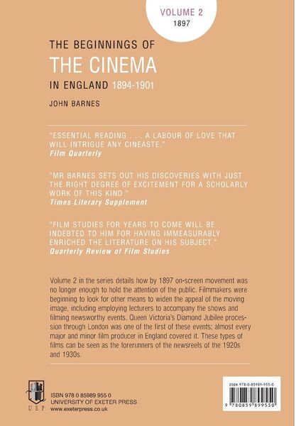 Produktbild: The Beginnings Of The Cinema In England,1894-1901