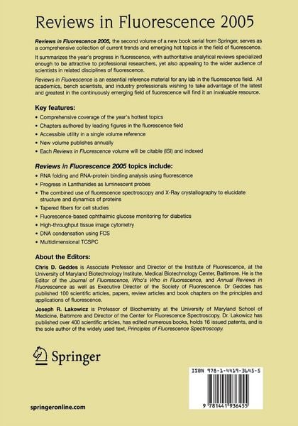 Produktbild: Reviews in Fluorescence 2005