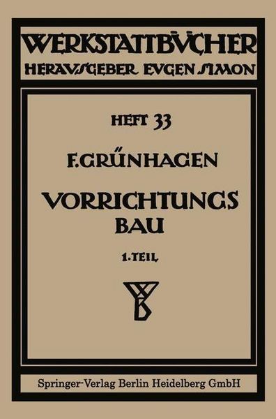 Produktbild: Der Vorrichtungsbau