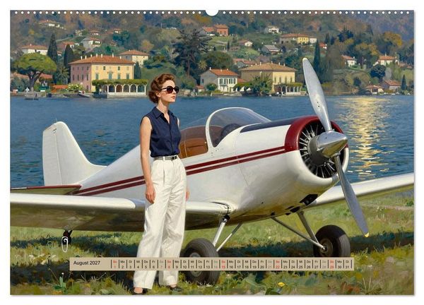 Produktbild: Lack und Leinwand &ndash; Flieger (hochwertiger Premium Wandkalender 2027 DIN A2 quer), Kunstdruck in Hochglanz