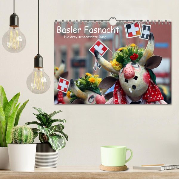 Produktbild: Basler Fasnacht - die drey scheenschte D&auml;&auml;g (Wandkalender 2026 DIN A4 quer), CALVENDO Monatskalender