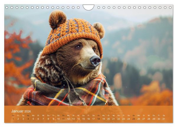Produktbild: B&auml;rige Noblesse im modischen Portrait. Eleganz und Klasse (Wandkalender 2026 DIN A4 quer), CALVENDO Monatskalender
