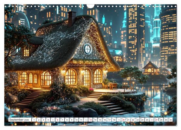 Produktbild: Futuristisches Landleben (Wandkalender 2026 DIN A3 quer), CALVENDO Monatskalender