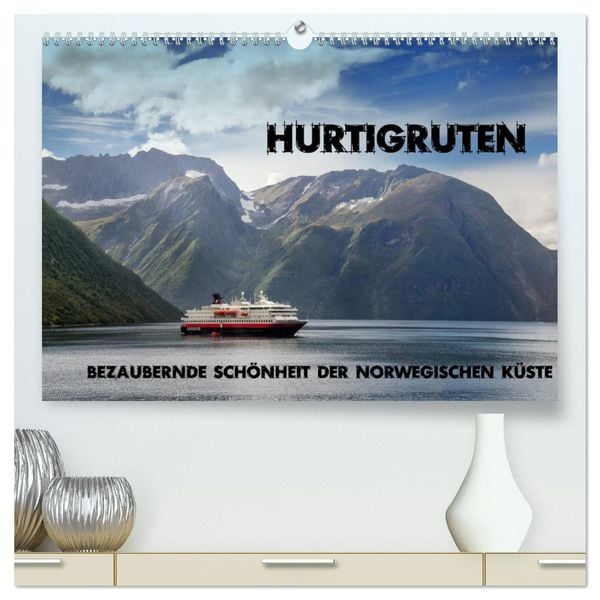 Produktbild: Hurtigruten - Bezaubernde Sch&ouml;nheit der norwegischen K&uuml;ste (hochwertiger Premium Wandkalender 2026 DIN A2 quer), Kunstdruck in Hochglanz