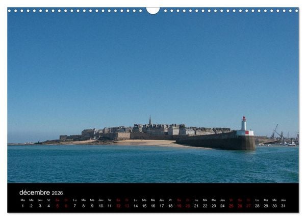 Produktbild: Saint-Malo au fil des mois (Calendrier mural 2026 DIN A3 vertical), CALVENDO calendrier mensuel
