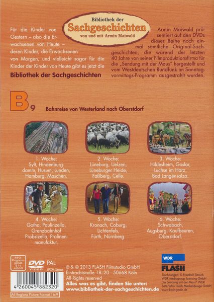 Produktbild: B9 - Bahnreise von Westerland nach Oberstdorf (Bibliothek der Sachgeschichten)