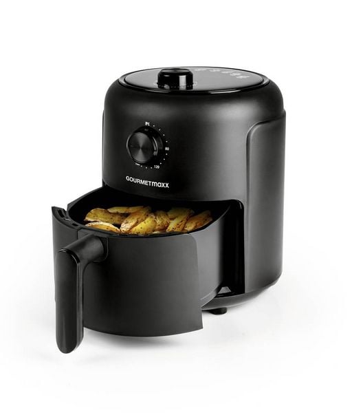Produktbild: GourmetMaxx Hei&szlig;luft-Fritteuse Mechanisch 2,3l Hei&szlig;luft-Fritteuse 1000W Schwarz