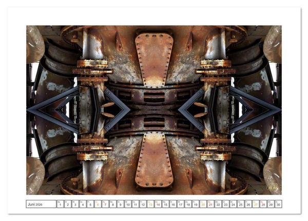 Produktbild: Faszination Spiegelung - Industrie und Technik (Tischkalender 2026 DIN A5 quer), CALVENDO Monatskalender