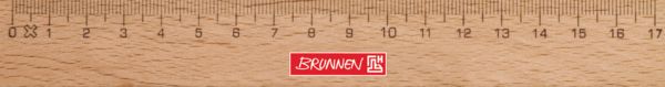 Produktbild: Brunnen Lineal Holz 17 cm