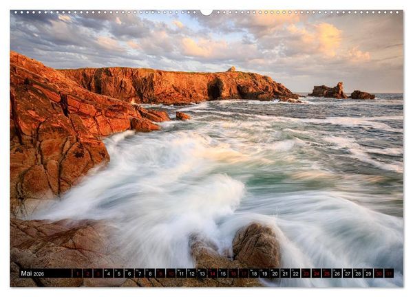 Produktbild: Normandie und Bretagne: Zwischen Leuchtt&uuml;rmen und felsigen K&uuml;sten (hochwertiger Premium Wandkalender 2026 DIN A2 quer), Kunstdruck in Hochglanz