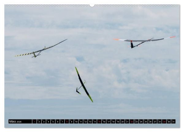 Produktbild: Modellflugkalender 2026 (hochwertiger Premium Wandkalender 2026 DIN A2 quer), Kunstdruck in Hochglanz