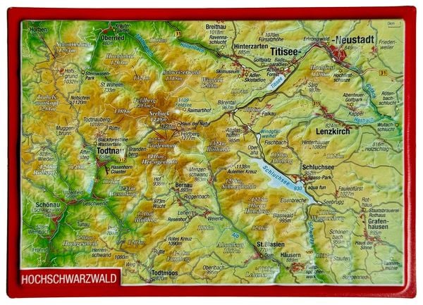 Produktbild: Reliefpostkarte Hochschwarzwald