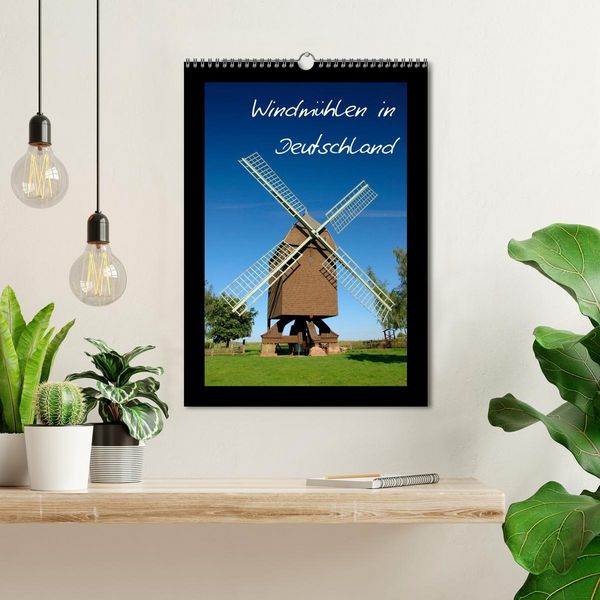 Produktbild: Windm&uuml;hlen in Deutschland (Wandkalender 2026 DIN A3 hoch), CALVENDO Monatskalender
