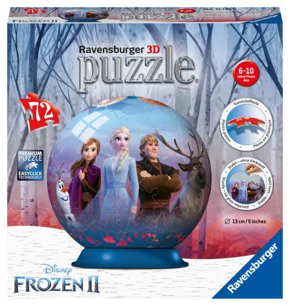 3D Puzzle Ravensburger Puzzle-Ball Frozen 2 72 Teile