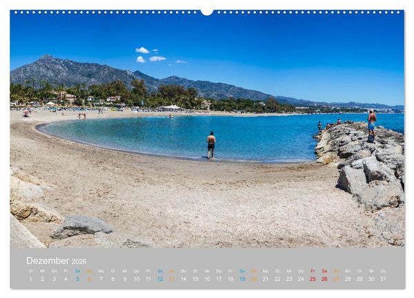 Produktbild: Marbella - andalusische Mittelmeerk&uuml;ste (Wandkalender 2026 DIN A2 quer), CALVENDO Monatskalender