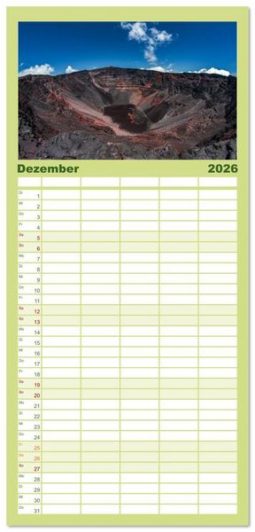 Produktbild: Familienplaner 2026 - &Icirc;le de la R&eacute;union - Das franz&ouml;sische Paradies im Indischen Ozean mit 5 Spalten (Wandkalender, 21 x 45 cm) CALVENDO