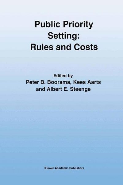 Produktbild: Public Priority Setting: Rules and Costs