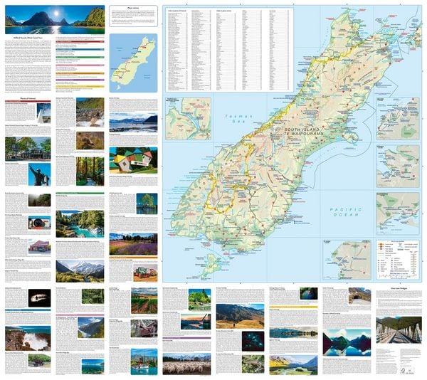 Produktbild: West Coast and Milford Sound Adventure Map