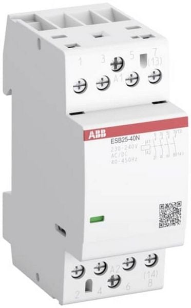 Produktbild: ABB ESB25-22N-06 Installationssch&uuml;tz 2 Schlie&szlig;er, 2 &Ouml;ffner 220 V, 400V 1St.