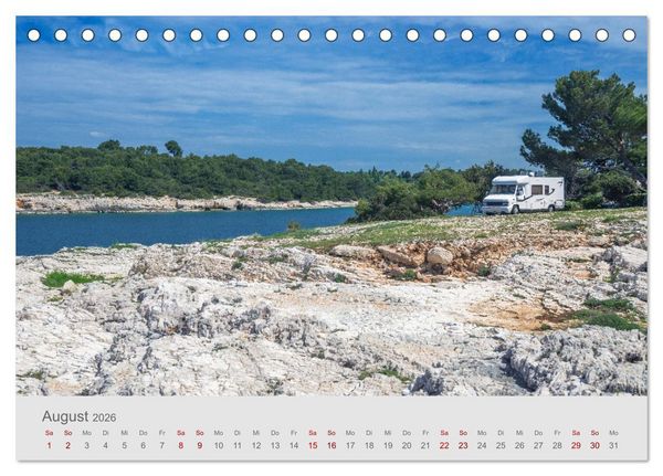 Produktbild: Abenteuer Camping in Kroatien (Tischkalender 2026 DIN A5 quer), CALVENDO Monatskalender