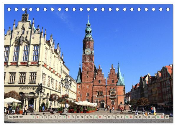 Produktbild: Zauberhaftes Breslau (Tischkalender 2026 DIN A5 quer), CALVENDO Monatskalender
