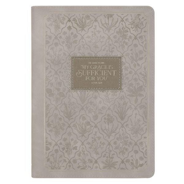 Produktbild: Sufficient Grace Taupe Faux Leather Classic Journal