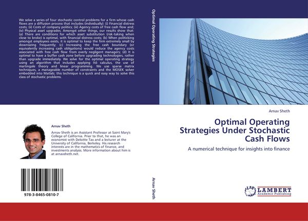 Produktbild: Optimal Operating Strategies Under Stochastic Cash Flows