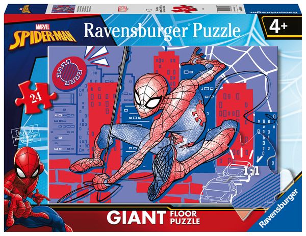 Produktbild: Ravensburger Kinderpuzzle 03088 - Der Superheld Spiderman - Bodenpuzzle mit 24 gro&szlig;en Puzzleteilen, f&uuml;r kleine Spiderman-Fans ab 3 Jahren