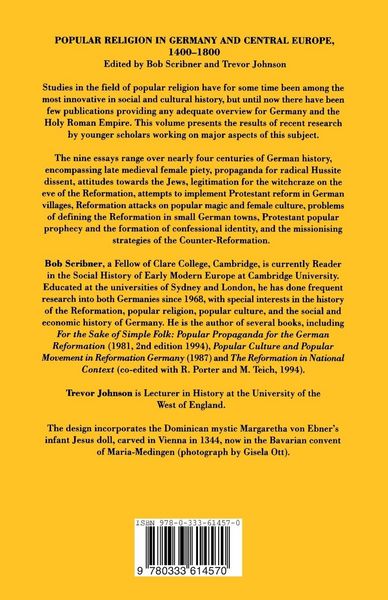 Produktbild: Popular Religion in Germany and Central Europe, 1400-1800