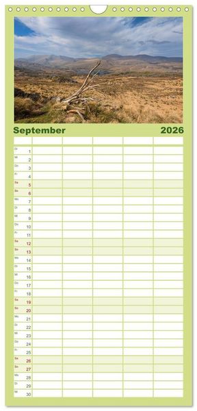 Produktbild: Familienplaner 2026 - Irland - Unterwegs auf dem Wild Altantic Way mit 5 Spalten (Wandkalender, 21 x 45 cm) CALVENDO