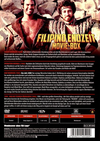 Produktbild: Filipino Endzeit Movie-Box - Mad Warriors of the Apocalypse [2 DVDs]
