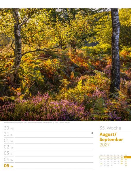 Produktbild: Unser Wald Wochenplaner Kalender 2027