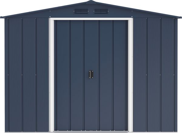 Produktbild: Metall Ger&auml;tehaus 262x234 Gartenhaus Schiebet&uuml;ren